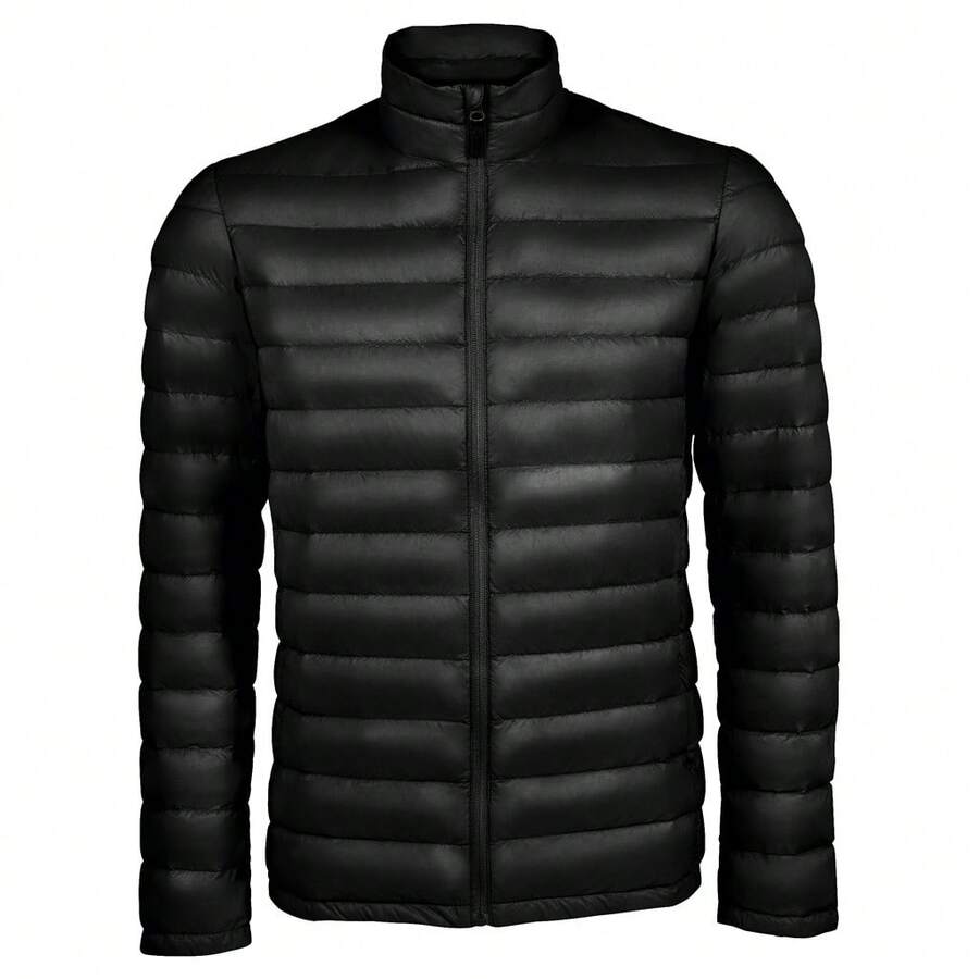 SOLS Mens Wilson Lightweight Padded Jacket (Black) - Black - View 1