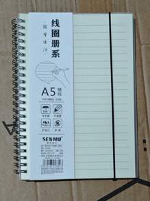 1 cuốn sổ tay bìa PP trong suốt có gáy lò xo, đóng gói ngẫu nhiên - Nhiều màu - Xem 9