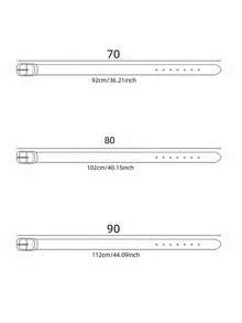 1 Thắt lưng da PU cổ điển thông thường có khóa vàng dành cho nữ - Phù hợp với váy và quần jean - nhiều màu - Xem 8