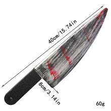 1 件 PU 泡沫假刀带恐怖假血刀模具玩具刀道具刀套装适用于狂欢派对、角色扮演配件、圣诞节 - 多色 - 查看 4