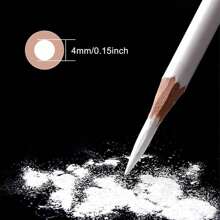 3Pcs/Set White Sketch Charcoal Pencils, Professional Sketch Highlight White Charcoal Wooden Pencils For Artist Drawing, Sketching, Blending,Back To School,School Supplies