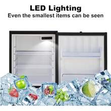 SMAD RV Refrigerator 12V, 2.1 Cu.Ft RV Mini Fridge, Camper Refrigerators Semi Truck Refrigerator For Camping, RV, Cabin, Motorhome And Campervan, Available In Left Or Right Hand Swing, Black - 1 - 查看 7