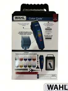 Maquina Clipper WAHL COLOR CODE - Rasurar Afeitar Barberia Profesional Corte - Azul - Ver 2