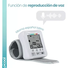 Digital Blood Pressure Monitor Wrist Voice In Spanish N2 Color White - White - View 4