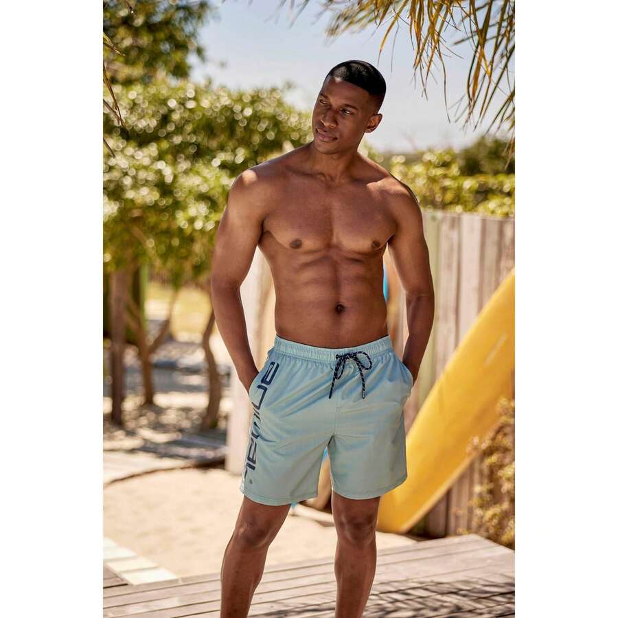 Animal Mens Deep Dive  Boardshorts (Pale Blue) - Blue - View 1