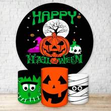 Decorative Cover Kit Round Panel + Trio Cylinder Covers Party And Birthday Decoration Various Themes Adult Children Halloween Haunted Fancy Dress Party - Bộ hoàn chỉnh 1782 - Xem 2