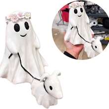 迷你幽灵行者装饰，新奇万圣节派对小雕像 - 粉色 - 查看 4