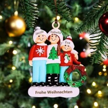 1 món đồ trang trí cây thông Noel cá nhân hóa, đồ trang trí treo bằng gỗ, có thể tùy chỉnh tên các thành viên trong gia đình, quà tặng Ngày của Mẹ, quà tặng cho mẹ, bà, trang trí nhà cửa, trang trí Ngày Valentine, bền, trang trí đẹp, có thể tái sử dụng, thanh lịch, thời trang, nhiều màu sắc, hiện đại, có thể tùy chỉnh, cá nhân hóa, độc đáo, món quà lý tưởng cho bạn gái, bạn trai, bố, bạn gái, mẹ, gia đình, bạn bè - Đỏ - Xem 5