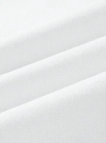 男士时尚美式街头风格立领运动衫 - 白色 - 查看 8