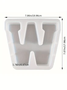 7inch Large Letter Mold For Resin, 26 Capital Letter Alphabet Epoxy Molds, A-Z Thick Resin Letter Molds For Making Letters, DIY Crystal Silicone Mold, 3D DIY Crystal Word Sign Mold For Party Home Decor - White - View 11