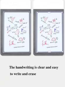 1pc A4 Size Whiteboard Notebook, Desktop Notepad, Erasable Handwriting Board, Portable Memo Pad - Multicolor - View 5
