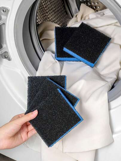 Cubos de esponja para limpieza de mascotas, eliminación rápida de pelo, esponjas de limpieza doméstica reutilizables, cubos de esponja antiarrugas para eliminación de manchas en lavandería, adecuados para lavadoras