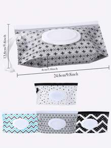 1/4 Pack tragbarer Feuchttücher-Spender, nachfüllbarer Feuchttüchen-Halter, Baby-Feuchttücher-Behälter, wiederverwendbare Reise-Feuchttücher-Tasche, Weihnachts-, Halloween- und Thanksgiving-Geschenk