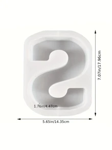7inch Large Letter Mold For Resin, 26 Capital Letter Alphabet Epoxy Molds, A-Z Thick Resin Letter Molds For Making Letters, DIY Crystal Silicone Mold, 3D DIY Crystal Word Sign Mold For Party Home Decor - White - View 25