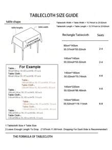 1pc European/American Retro Solid Color Skin-Friendly Absorbent Tablecloth For Hotels, Banquets, Home, Parties, Festivals, Square Table