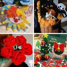 1000 件超值装批发固体管道清洁器散装雪尼尔棒用于工艺品，11.81x0.6 高品质厚彩色雪尼尔棒，绿黄粉红红蓝紫纯色毛绒棒 - 彩色 - 查看 11