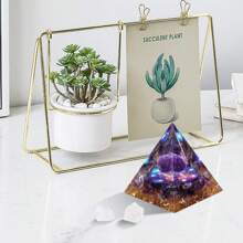 Orgone Pyramid For Positive Energy, Orgonite Healing Crystal Pyramids For Reduce Stress Chakra Reiki Healing Meditation Attracts Lucky And Success - Thạch anh tím-a - Xem 7