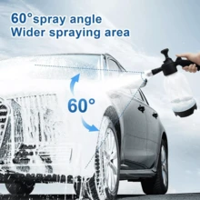 2L Hand Pump Foam Sprayer Hand Pneumatic Foam Cannon Snow Foam Car Wash Spray+ Perfume Perfume Accessories,Kitchen - White - View 6