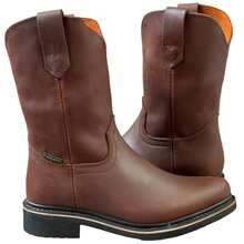 Botas Para Trabajo, De Piel, Ganaderas, Establo, Country, Botas ganaderas, Botas Rudas, Botas para campo, botas Goodyear Welt, - Marrón - Ver 7