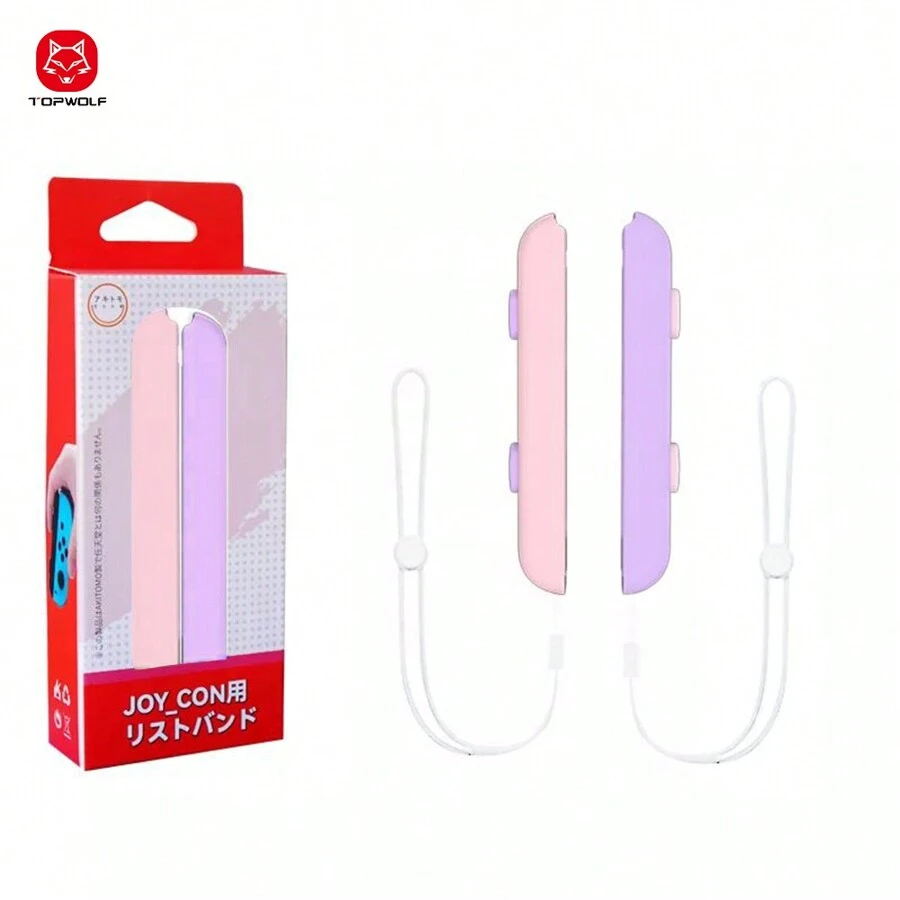 TOPWOLF Switch Joy-Con Handle Lanyard Wholesale Price Multi-Color Optional Joycon Game Accessory Cute Size - Black - View 1