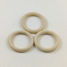 60入組/套30mm天然木圓圈工藝品-木質環和吊墜珠寶DIY製作材料 - 一包 - 查看 18