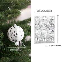 12 件/套圣诞球饰品、圣诞装饰品、圣诞饰品、节日装饰、圣诞树挂饰，适用于房间、派对、花园、圣诞节 - 彩色 - 查看 11