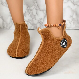 New Unisex Slippers,Couple Winter Warm Plush Indoor Non-Slip Soft Bottom Thickened Home Winter Shoes