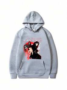 Itchi Uchiha Sweatshirt 100% Cotton Unisex Winter Fashion Launch - Fast Shipping - 灰色 - 查看 2