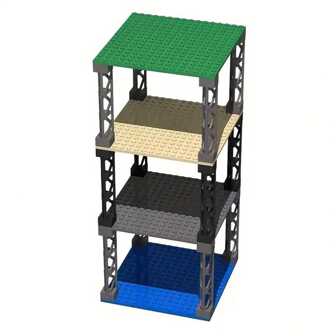 High-Tech Parts, Small Building Block Compatible With 58827 Parts, 2 * 2 * 10 Building Block Frame Column, Train Track Support, Palm Frame, Building Block Accessory 16 X 16 / 32*32 / 8*16 Pieces