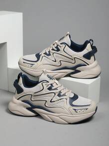 Baskets décontractées pour hommes, grande taille avec semelle en caoutchouc, chaussures à lacets en maille respirante, baskets épaisses, convenant pour les adolescents en été, les activités en extérieur, les vacances, les cadeaux de remise de diplôme, les accessoires d'anniversaire, la salle de sport