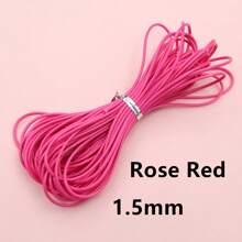 10 metros de cordón encerado de 1/1,5 mm de grosor, hilo, cuerda, correa para hacer manualidades, pulseras, collares y suministros de joyería DIY - cordón encerado - Ver 36