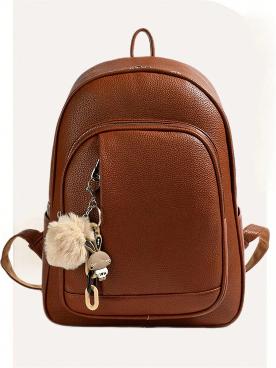 Women Fashion Backpacks - màu nâu - Xem 1