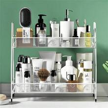 Double Iron Clink Organizer Shelf Bathroom Kitchen Multipurpose Size 31 X 17 X 33cm - Nhiều màu - Xem 6