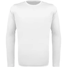 Thermal Shirt With Men's Long Sleeve Protection Cold Mesh Blouse Second Skin Unisex - White - View 2