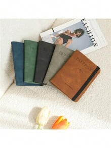 2pcs/Set Passport Folder RFID Anti-Theft Swipe Passport Card Bag Multi Functional Folder Ticket Storage Bag - 2pcs - View 6