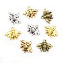 30 pièces 20x16mm Charms pendentif abeille en alliage de zinc, accessoires de fabrication de bijoux DIY - abeille - Voir 3