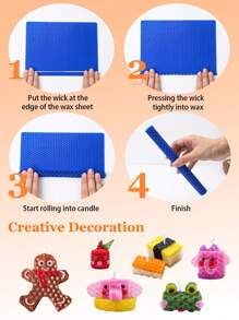 6pcs Beeswax Candle Making 12 Colors Beeswax Sheets For Candles DIY Creative Festival Decoration - Beeswax Sheet - View 4
