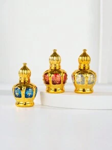 1入組12ml金色滾珠玻璃瓶,適用於旅行精油香氣,隨機款式 - 彩色 - 查看 6