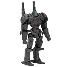 NECA Pacific Rim Battle Mech, Revenge Wanderer, Dual Blade Wanderer, Danger Wanderer, Eureka, Melancholy Romeo, Storm Red, Russian Mech Cherno, Invisible Ronin, Normal Version Wanderer, Damaged Wanderer, Horizon Warrior, Japanese Tango Wolf Mech Model Figura de acción - Tarjeta Pacific Rim montada - Ver 5