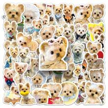 50 piezas Pegatinas de dibujos animados lindos de perro Yorkshire Terrier para equipaje, taza, decoración DIY de escritorio - Multicolor - Ver 3