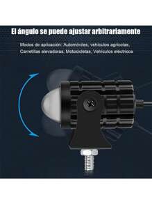 Par Faros Luces Led Para Motos Auto Doble Color Impermeable