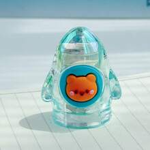 1pc Creative Cartoon Design Pencil Sharpener, Transparent Crystal Shaped Pencil Sharpener, Small & Portable, Suitable For School & Office, Back-To-School Gift - Multicolor - View 10