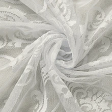 1 件灯笼花蕾丝窗帘，简约风格透明窗帘，适用于窗户、隔断、露台、阳台 - 白色 - 查看 4