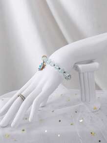 1pc Black European Style Hand Model Jewelry Display Stand, Earring Necklace Ring Bracelet Jewelry Holder, Desktop Decor