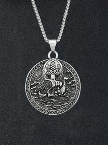 Colgante de collar de Odín vikingo para hombre, estilo escandinavo, amuleto de acero inoxidable, regalo de joyería para mujer, para boda, aniversario, Halloween, Navidad, uso, regalo