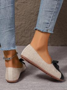 Women 2024 Autumn New Casual Flat Lace-Up Low Vamp Loafers, Student Shoes