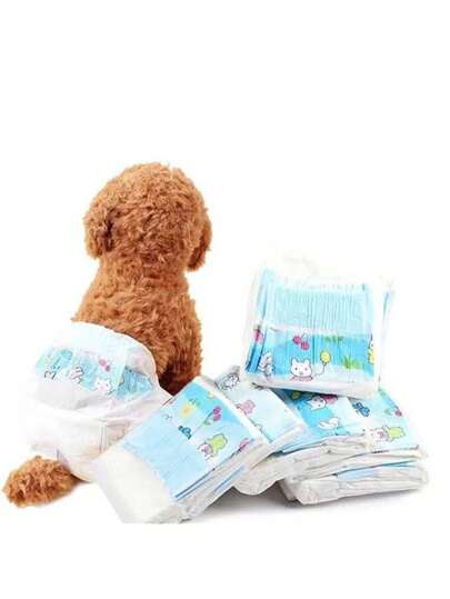 10 piezas Pañales desechables para perros