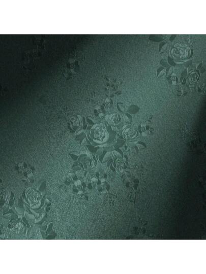 1Roll10M Zwart Wallpaper Peel Stick Bloemen Embossed Contact Paper 17.7inch 393.7/196.8/118.1/39.3inch Removable Textured Flower Self Adhesive Thicken Countertops Cabinets