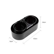 CARSUN Adjustable ABS Double-Ring Car Cup Holder Stand, Portable - Black - View 5