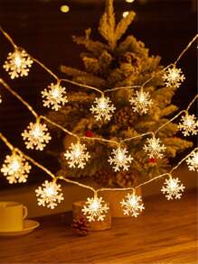 1pc 10/20/30 LED 2m/3 Meters/4.5m Snowflake String Lights, Suitable For Room, Bedroom, All Season, Holiday Decoration, Fairy Tale Lights, Christmas Fairy Lights Halloween Decor Christmas Decoration Thanksgiving Wedding Home Decor Home Decor Fall Decor Autumn Decor Birthday Decorations For Gifts Party Supplies Indoor Holiday Festival Decor Wall Decor Halloween Ornamentschristmas Decoration XMAS Decor Christmas Tree Gift Decor Thanksgiving Wedding Home Decor Home Decor Fall Decor Autumn Decor Birthday Decorations For Gifts Party Supplies Indoor Outdoor Garden Holiday Festival Decor Halloween Decor Wall Decor Halloween Ornaments